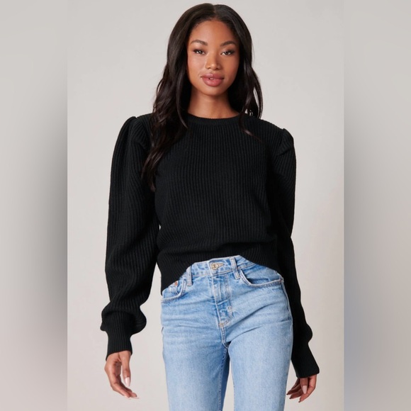 Sugarlips Sweaters - Sugar + Lips || Freya Drape Sleeve Sweater